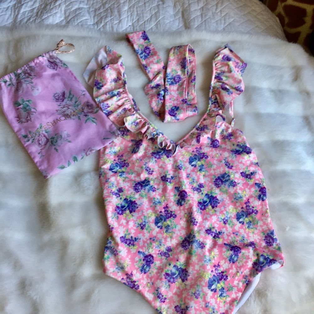 Love Shack Fancy Opal One Piece Swimsuit M